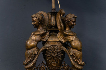 Antike Lampe Licht Leuche Empire Stehlampe Figur Antik 2302_1602