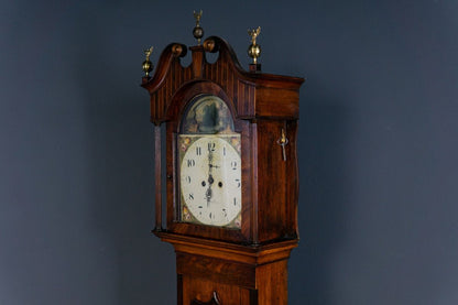 Antik Engl. Standuhr Gong Clock Zeit Time Uhr Kasten Alt 2308_2302