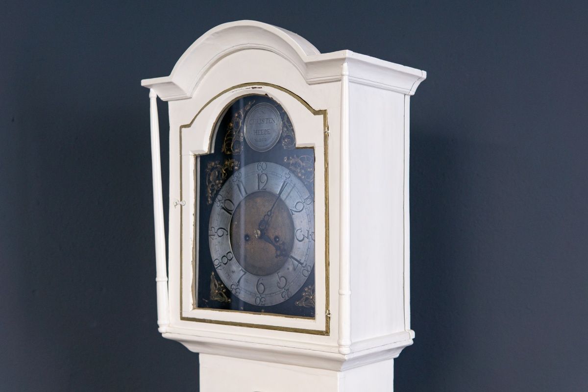 Standuhr Clock Zeit Time Wohnzimmer Uhr Kasten Antik Alt 2308_2401
