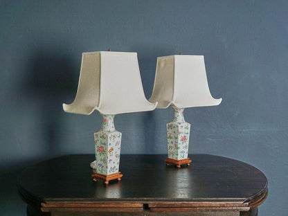 Lampe Asiatika Leuchte Tischlampe Licht Schirm Alt 2103_2206